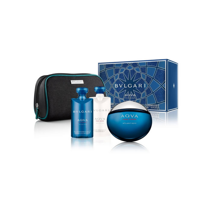 Bvlgari Aqva Pour Homme Atlantiqve Eau De Toilette Spray 100Ml Set 4 Parti 2018