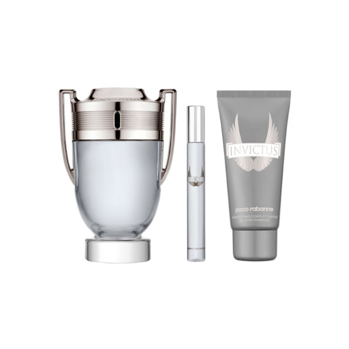Paco Rabanne Invictus Eau De Toilette Spray 100Ml Set 3 Parti 2018