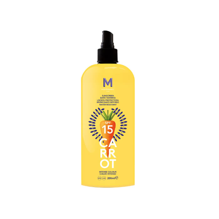 Mediterraneo Sun Carrot Sunscreen Dark Tanning Spf15 200Ml