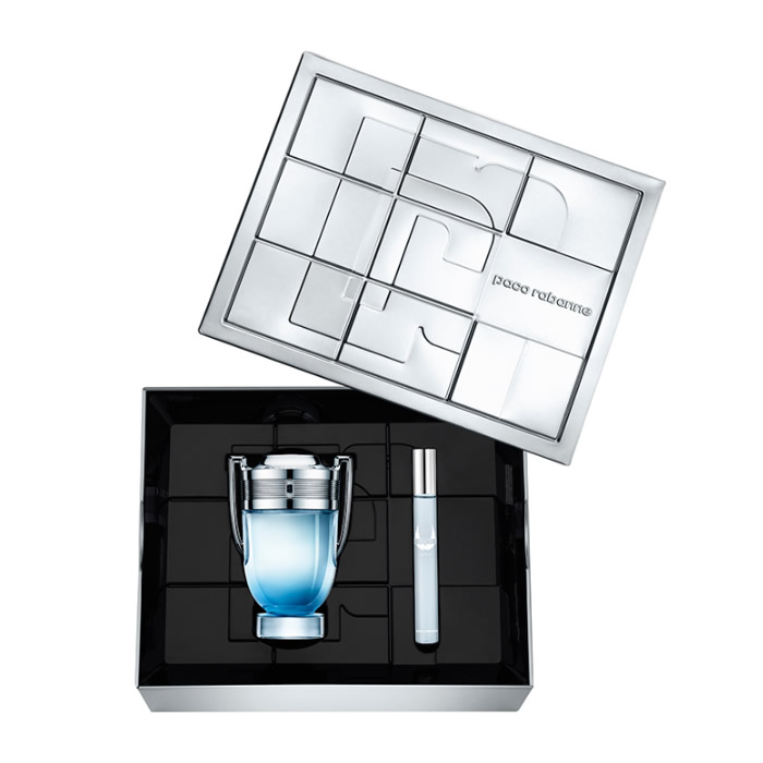Paco Rabanne Invictus Aqua Eau De Toilette Spray 100Ml Set 2 Parti 2018