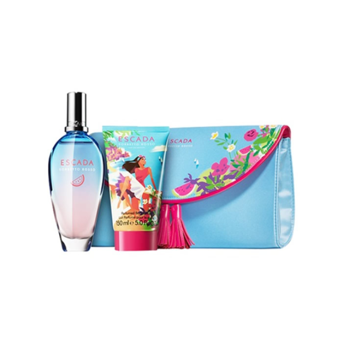 Escada Sorbetto Rosso Eau De Toilette Spray 100Ml Set 3 Parti 2018