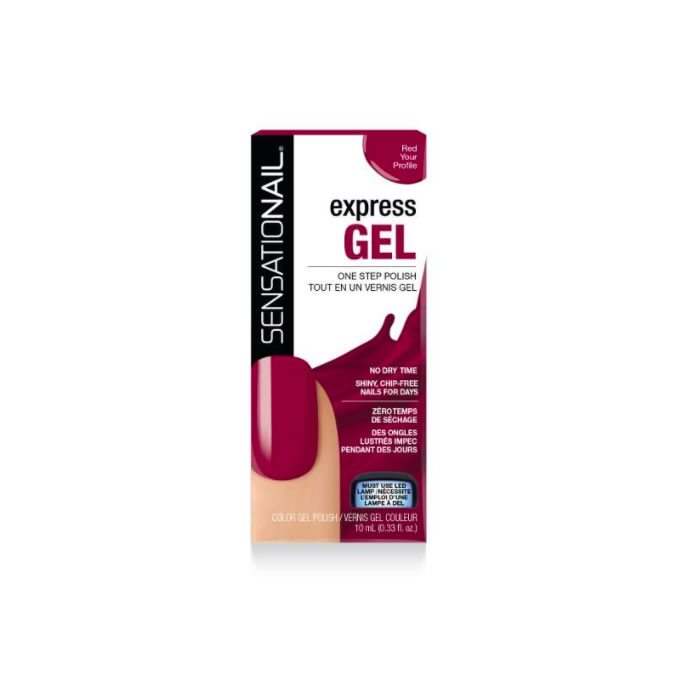Sensationail Express Gel Polish Red Your Profile
