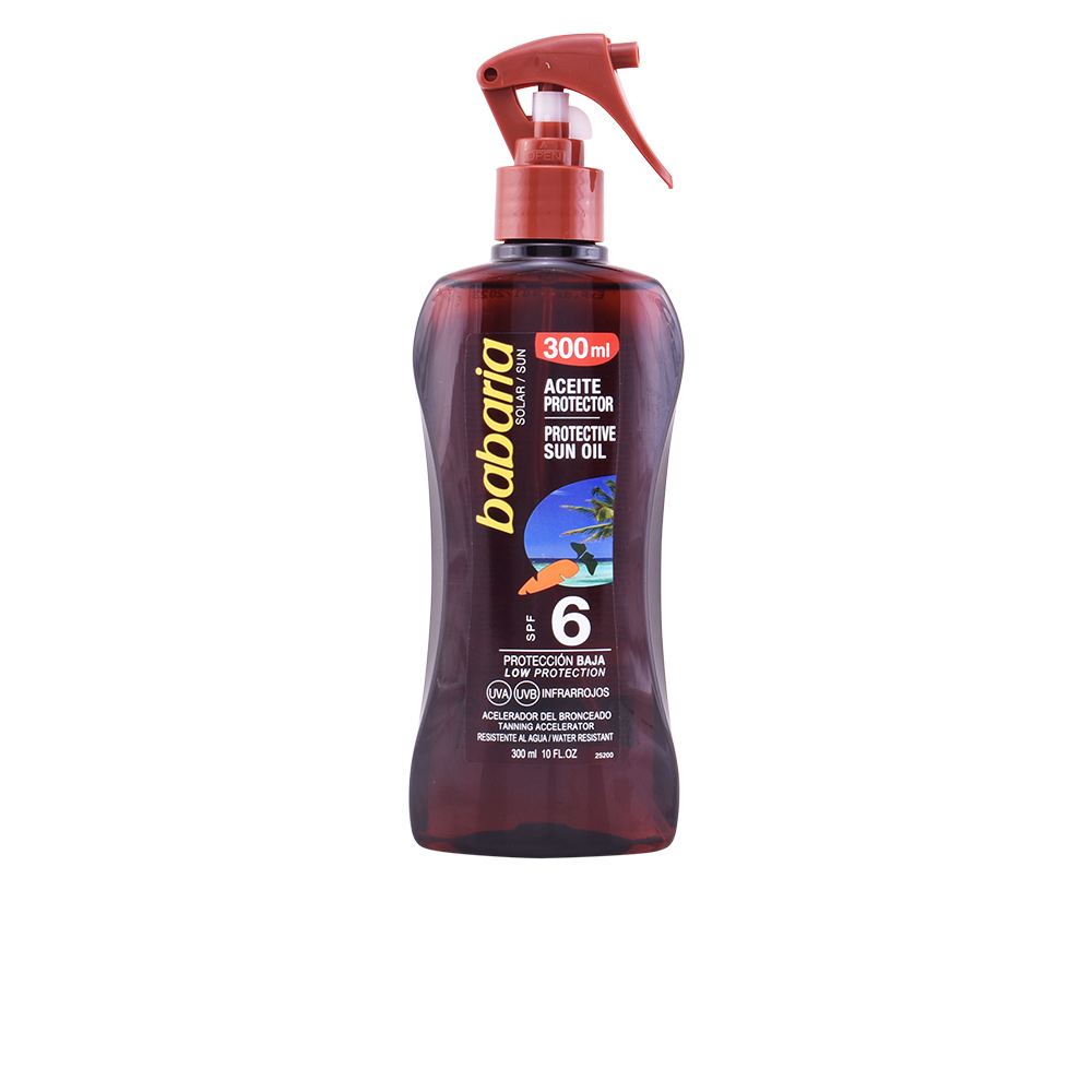 Babaria Spf6 Protective Sun Oil With Carrot Oil 300Ml