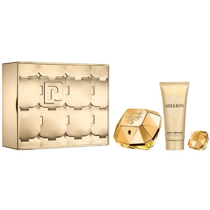 Paco Rabanne Lady Million Eau De Parfum Spray 80Ml Set 3 Parti 2018