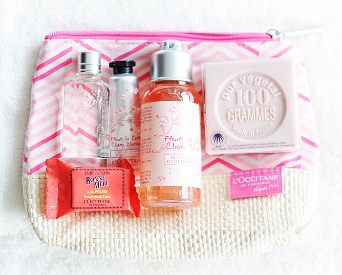 L&#39;Occitane Cherry Blossom Con Borsa Kit