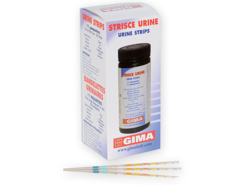 Gima Strisce Urine In Flacone 11 Parametri 50 Pezzi