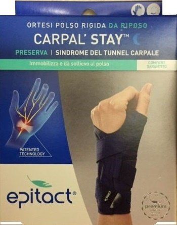 Epitact(R) Carpal&#39;Stay™ Ortesi Polso Flessibile Per Sindrome Del Tunnel Carpale Sinistro Taglia M 1 Pezzo