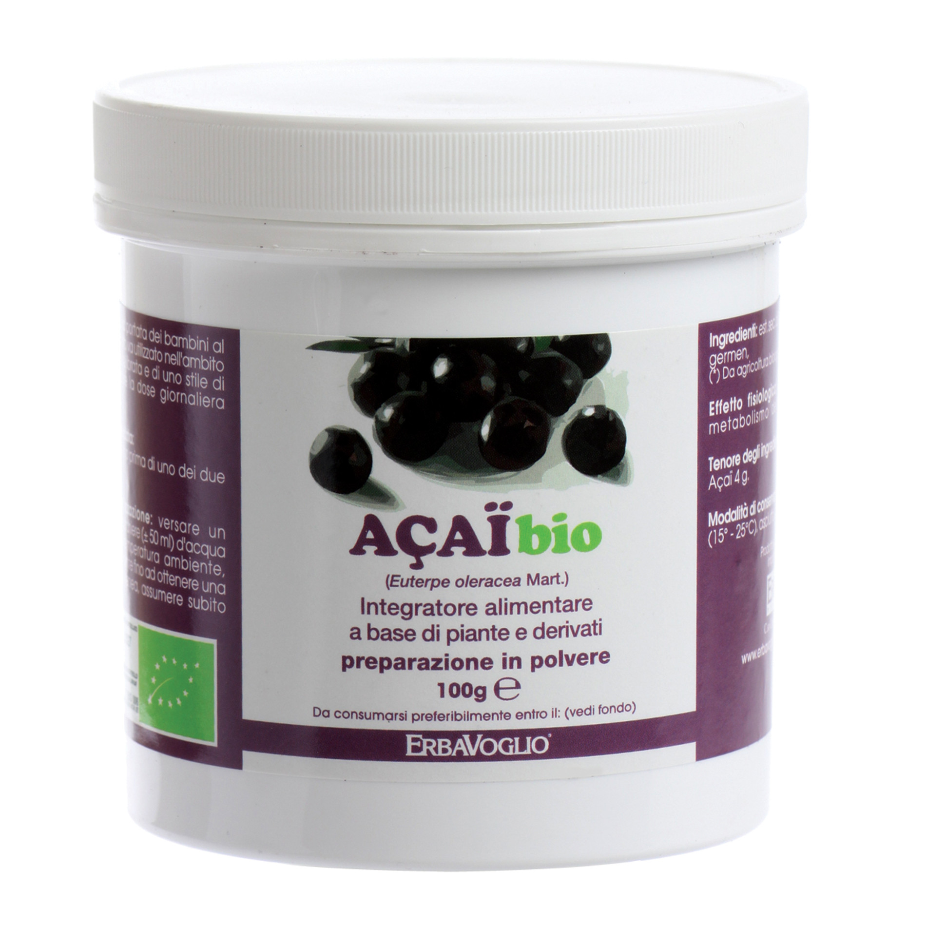 Erbavoglio Acai Polvere Biologico 100G