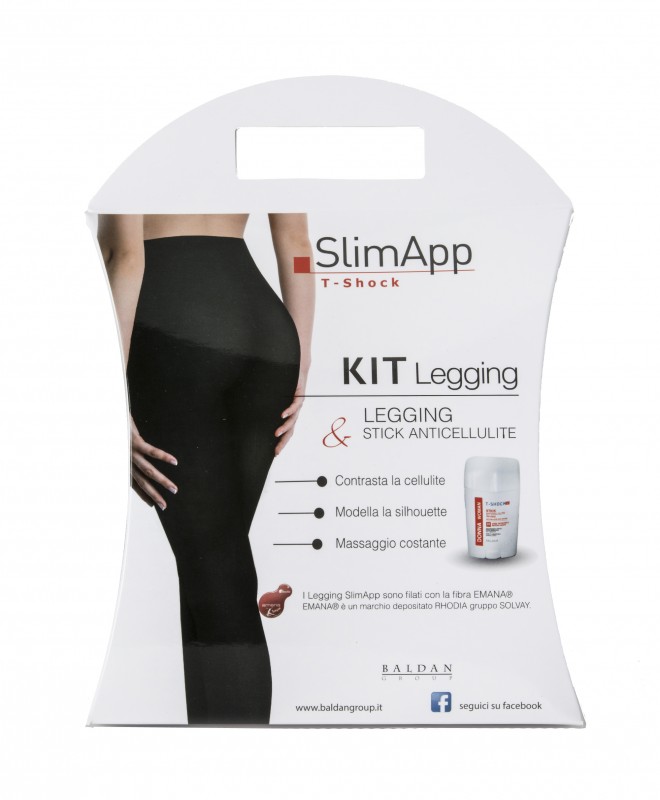 Baldan Group Slimapp Kit T-Shock Leggings Push-Up Taglia S