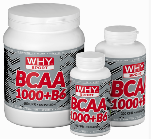 Why Bcaa 1000 + B6 Integratore Alimentare 300 Capsule