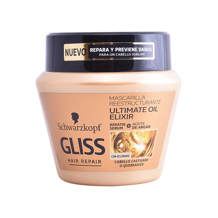 Schwarzkopf Gliss Hair Repair Ultimate Oil Elixir Reestructurant Mask 300Ml