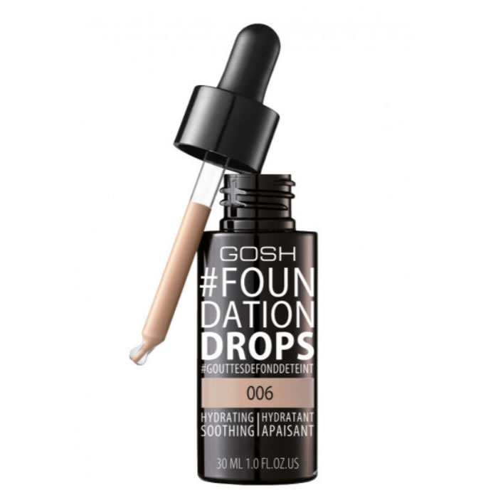 Gosh Foundation Drops Hydrating Spf10 006 Tawney 30Ml