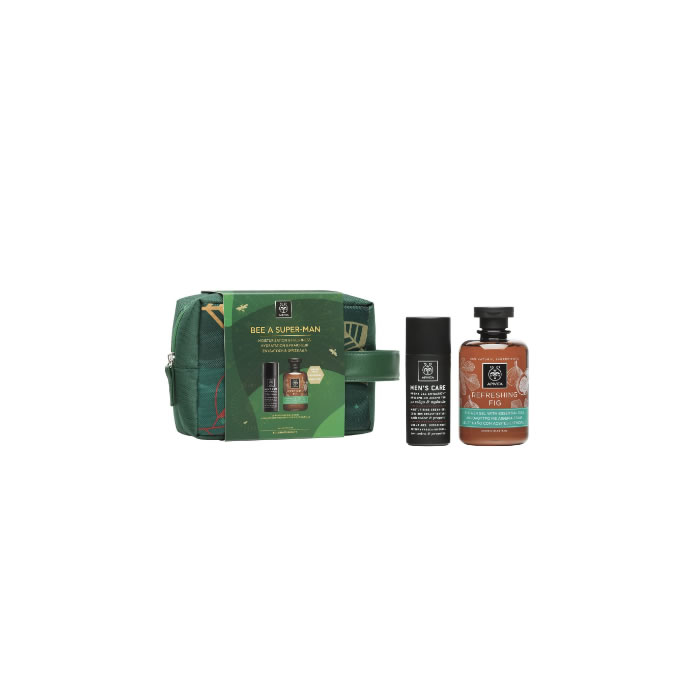 Apivita Mens Care Moisturizing Gel Cream 50Ml Set 3 Pieces