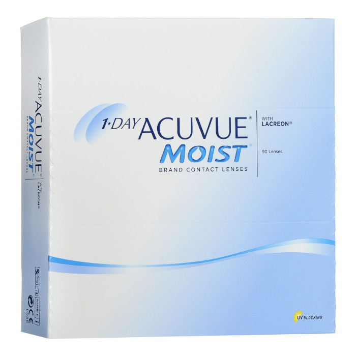 Acuvue Moist Contact Lenses 1 Day Replacement -3.00 Bc/8.5 90 Unità