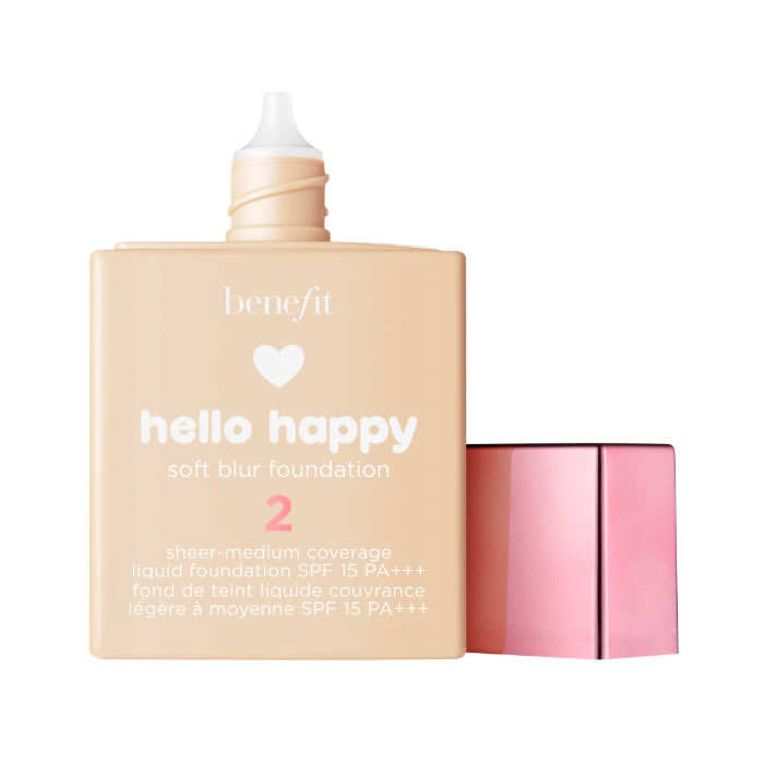 Benefit Hello Happy Soft Blur Foundation Spf15 2 Light Brown 30Ml