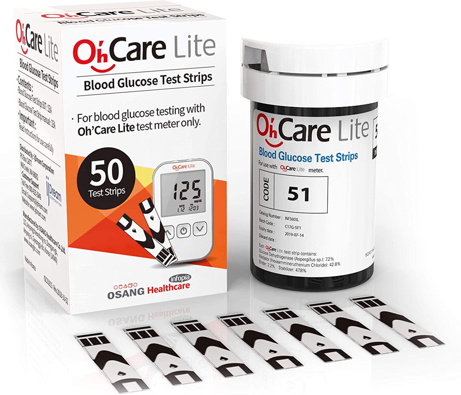 Oh&#39;Care Lite Osang Healthcare 25 Pezzi