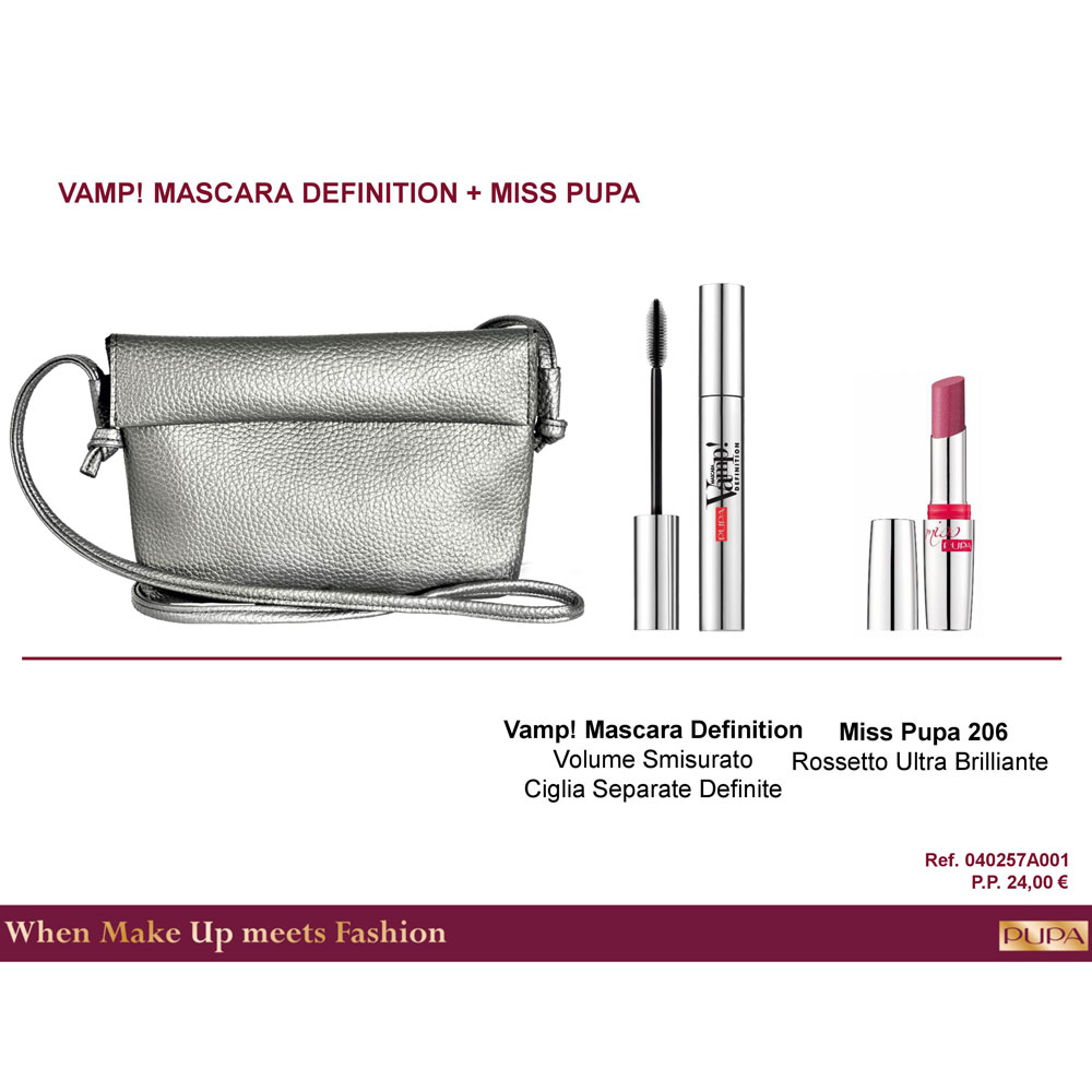 Cofanetto 2018 Pupa Kit Vamp! Mascara Definition & Miss Pupa Ref. 0648