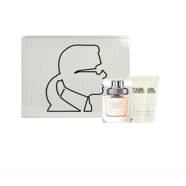 Karl Lagerfeld Femme Eau De Parfum Spray 85Ml Set 3 Parti