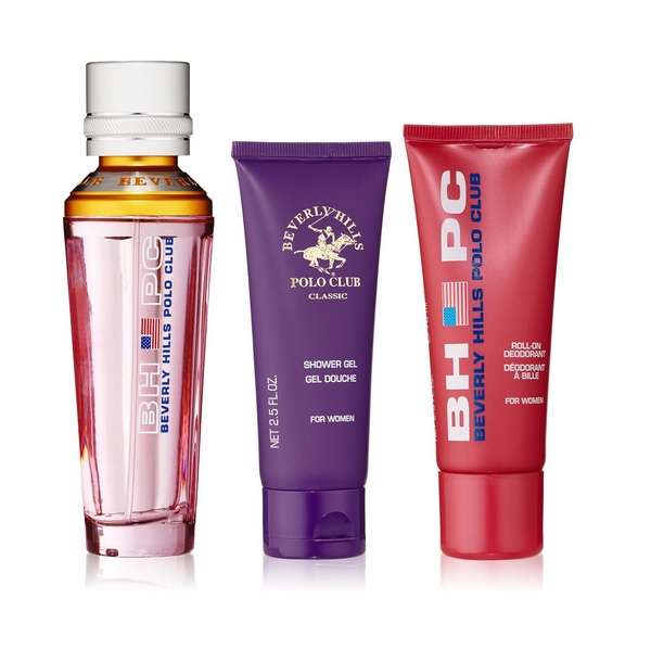 Beverly Hills Polo Club Sport Pour Femme Eau De Toilette Spray 50Ml Shower Gel 75Ml E Deodorant Roll On 75Ml Set 3 Parti