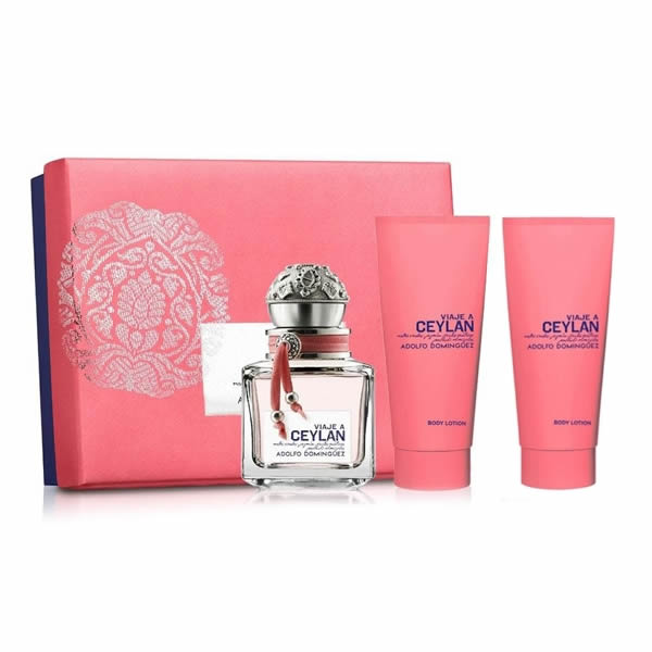Adolfo Dominguez Viaje A Ceylan Eau De Toilette Spray 100Ml Set 3 Parti