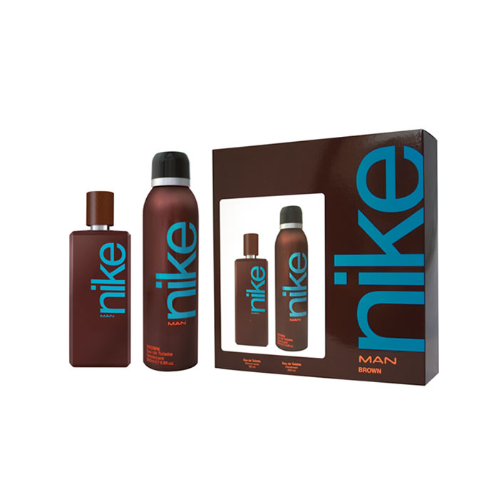 Nike Brown Eau De Toilette Spray 100Ml Coffret 2 Parti