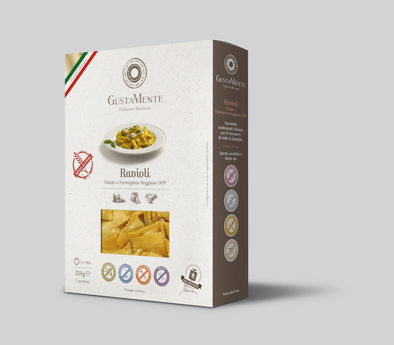 Gustamente Ravioli Patate Parmigiano Reggiano Senza Glutine 250G