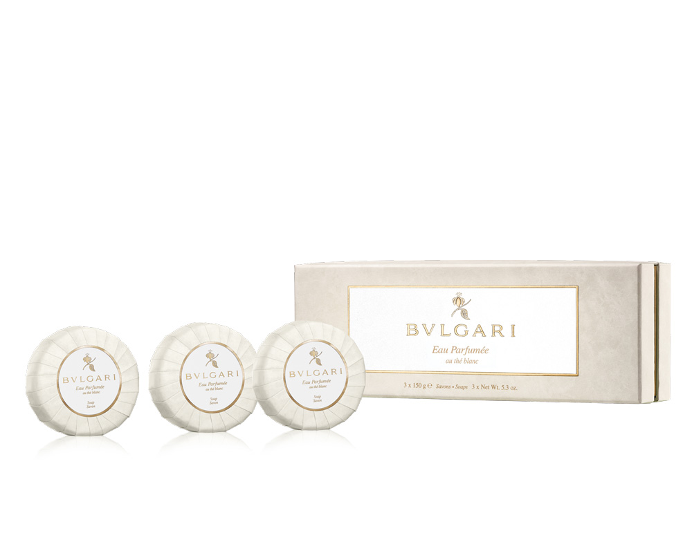 Bvlgari Au The Blanc Set 3 Saponi 150G