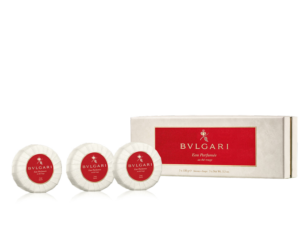 Bvlgari Au Thé Rouge Set 3 Saponi 150G