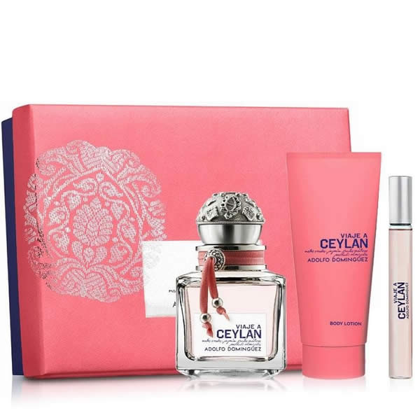Adolfo Dominguez Viaje A Ceylan Eau De Toilette Spray 100Ml Set 3 Parti