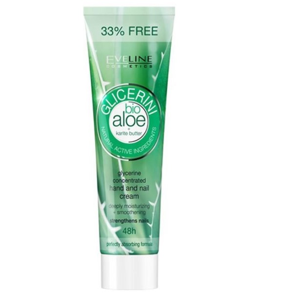 Eveline Glycerine Hand And Nail Cream Bio Aloe And Karite Butter 100Ml