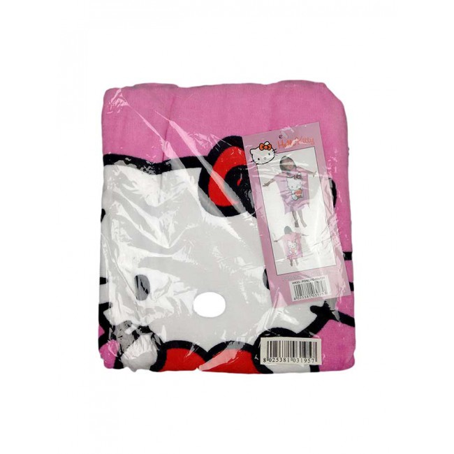 Poncho Accappatoio Telo Mare Bimba Spugna Hello Kitty Tu