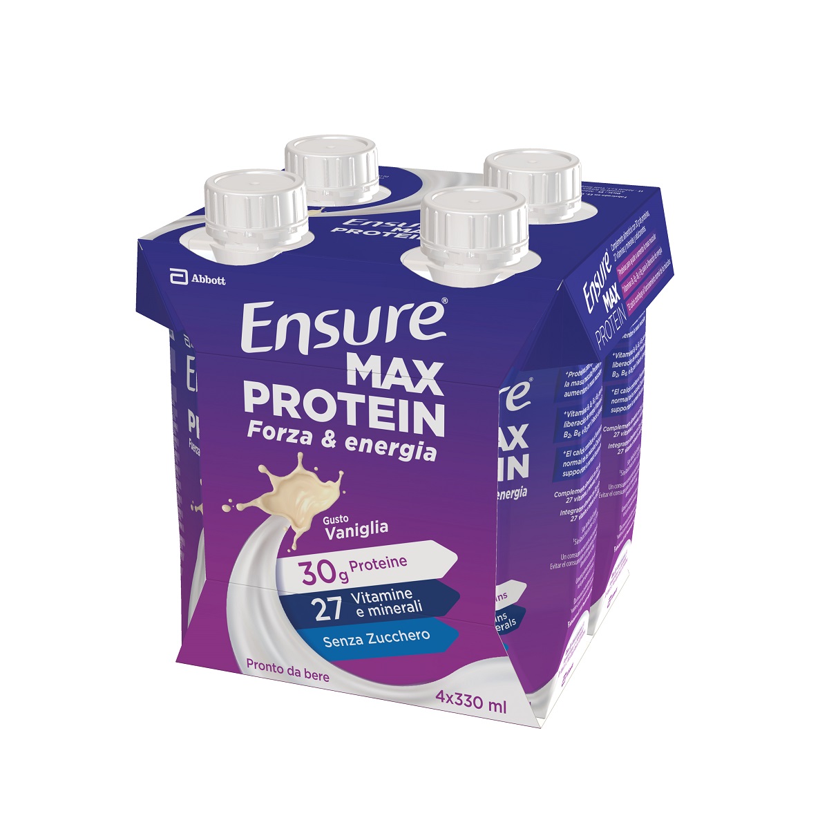 Ensure Max Protein Vaniglia Abbott 4X330Ml