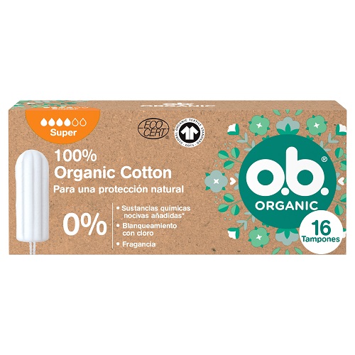 O.B. Organic Super 16 Tamponi 100% Cotone Biologico