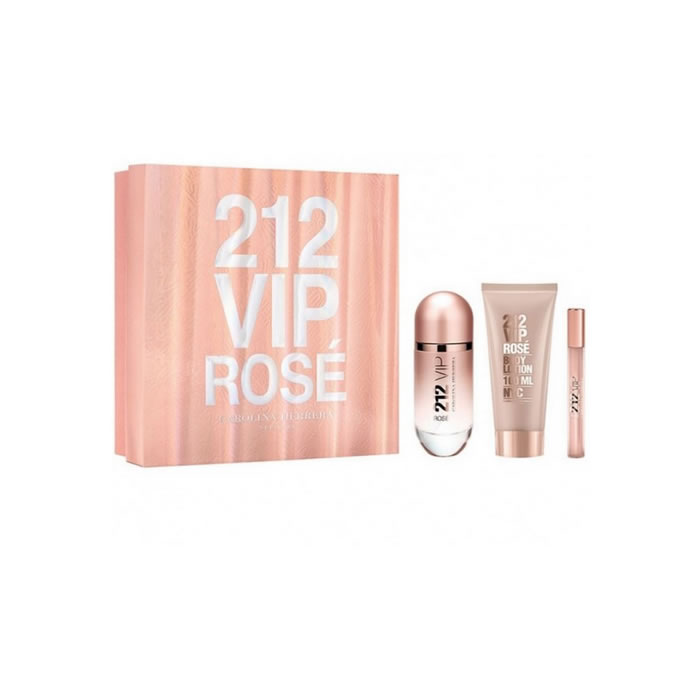 Carolina Herrera 212 Vip Rose Eau De Parfum Spray 80Ml Set 3 Parti 2018
