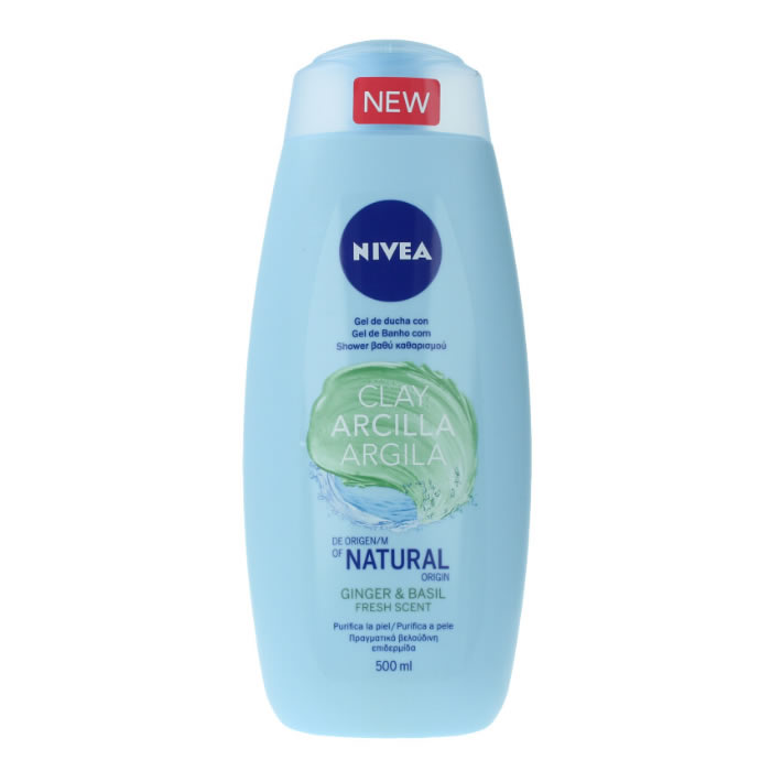 Nivea Arcilla Ginger & Basil Shower Gel 500Ml