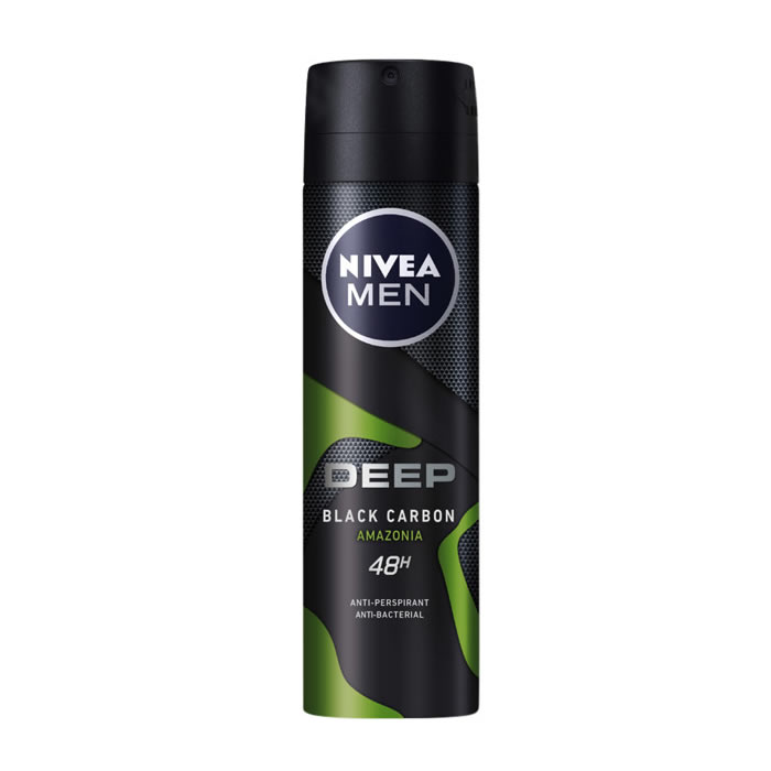 Nivea Men Deep Black Carbon Amazonia Deodorant Spray 150Ml