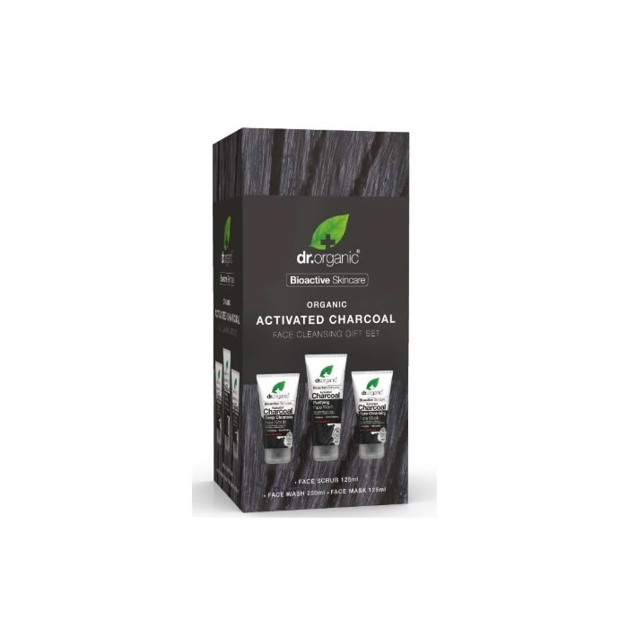 Dr Organic Activated Charcoal Face Cleansing Set 2020
