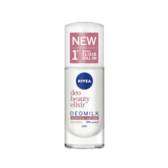 Nivea Milk Beauty Elixir Sensitive Deodorant Roll-On 40Ml