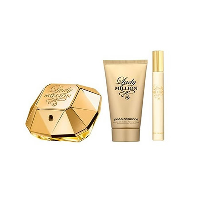 Paco Rabanne Lady Million Eau De Parfum Spray 50Ml Set 3 Parti 2019