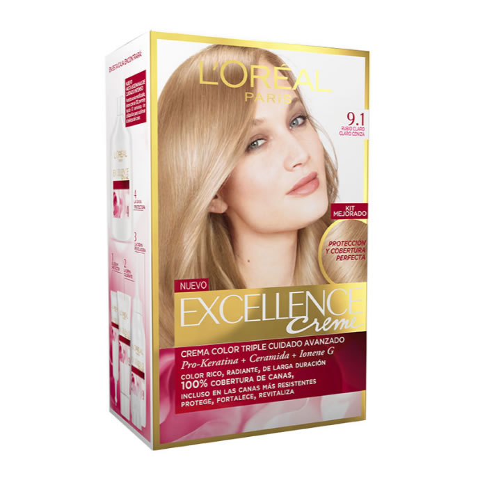 Loreal Excellence Crème 9.1 Natural Light Ash Blonde