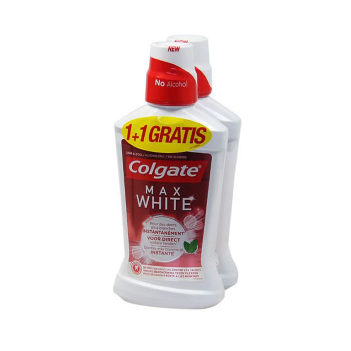 Colgate Max White Collutorio 2X500Ml