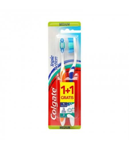 Triple Action Medium Colgate 1+1