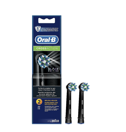 Cross Action Nero Oral-B 2 Ricambi