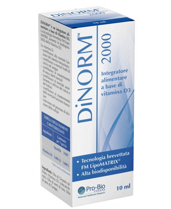 Dinorm 2000 Pro-Bio Gocce 10Ml
