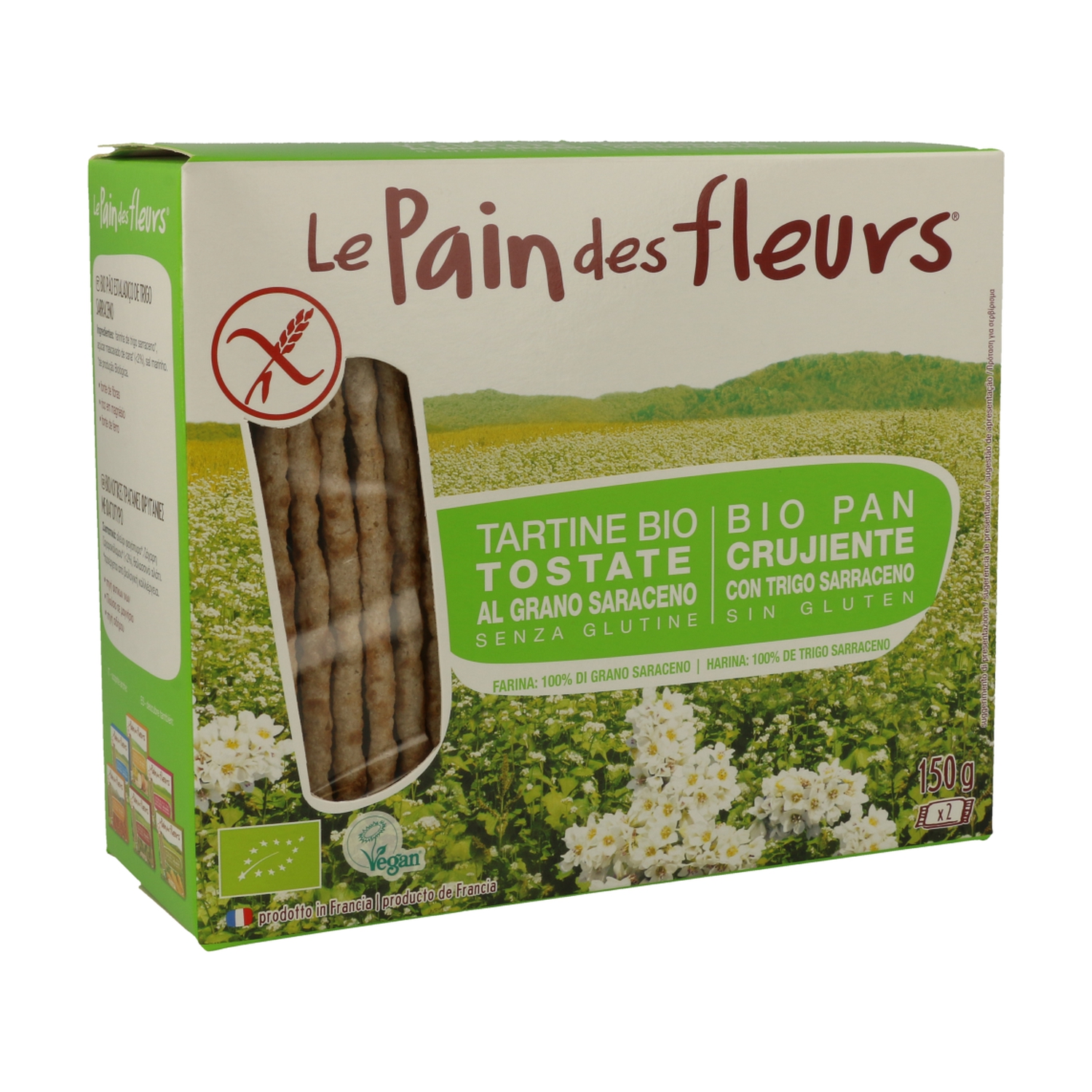 Tartine Bio Tostate Al Grano Saraceno Le Pain Des Fleurs 150G