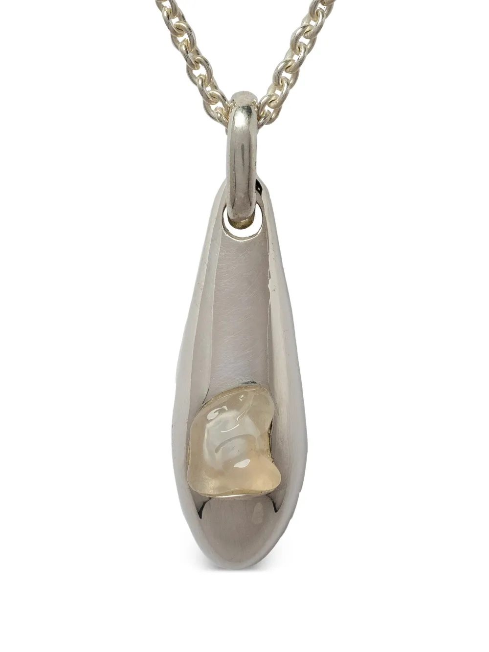 Parts of Four Chrysalis pendant necklace - Argento