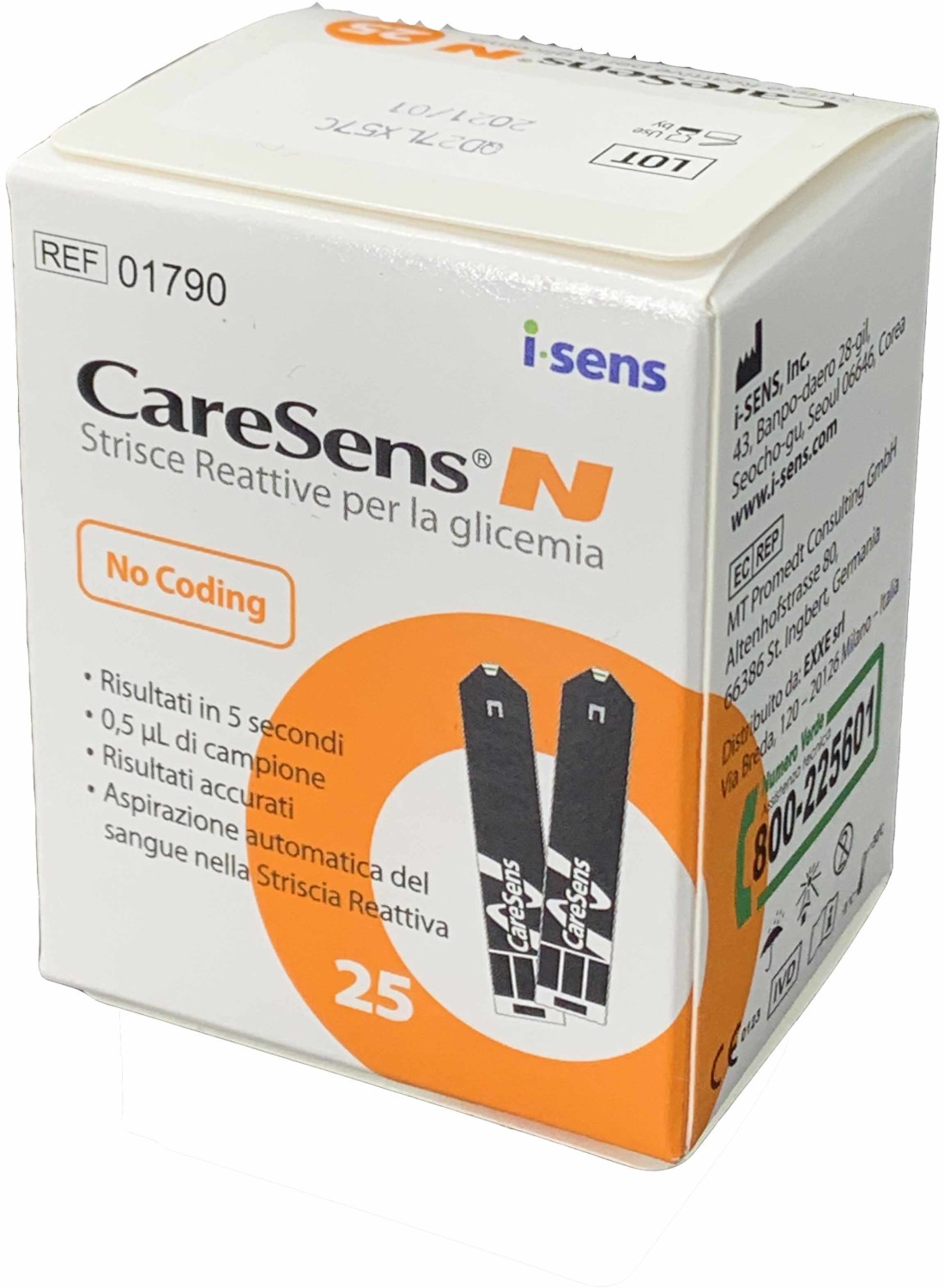 Caresens(R) N Glicemia 25 Strisce