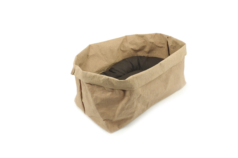 Record Cuccia Paper Bag Beige S 40X25X25