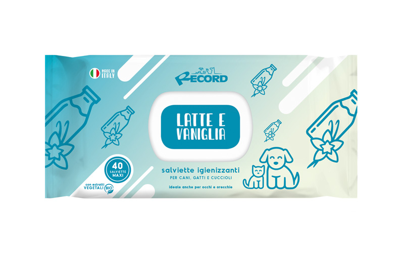 Record 40 Salviette Igienizzanti Maxi La