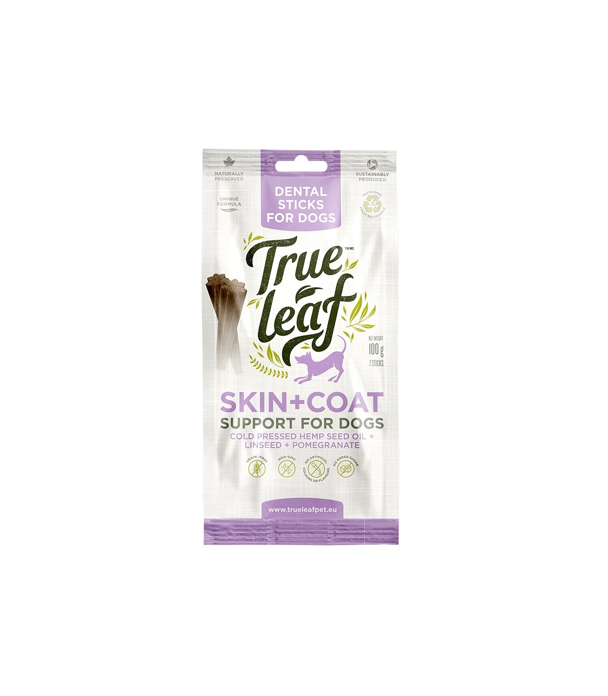 True Leaf Dental Sticks Skin&Coat 100G